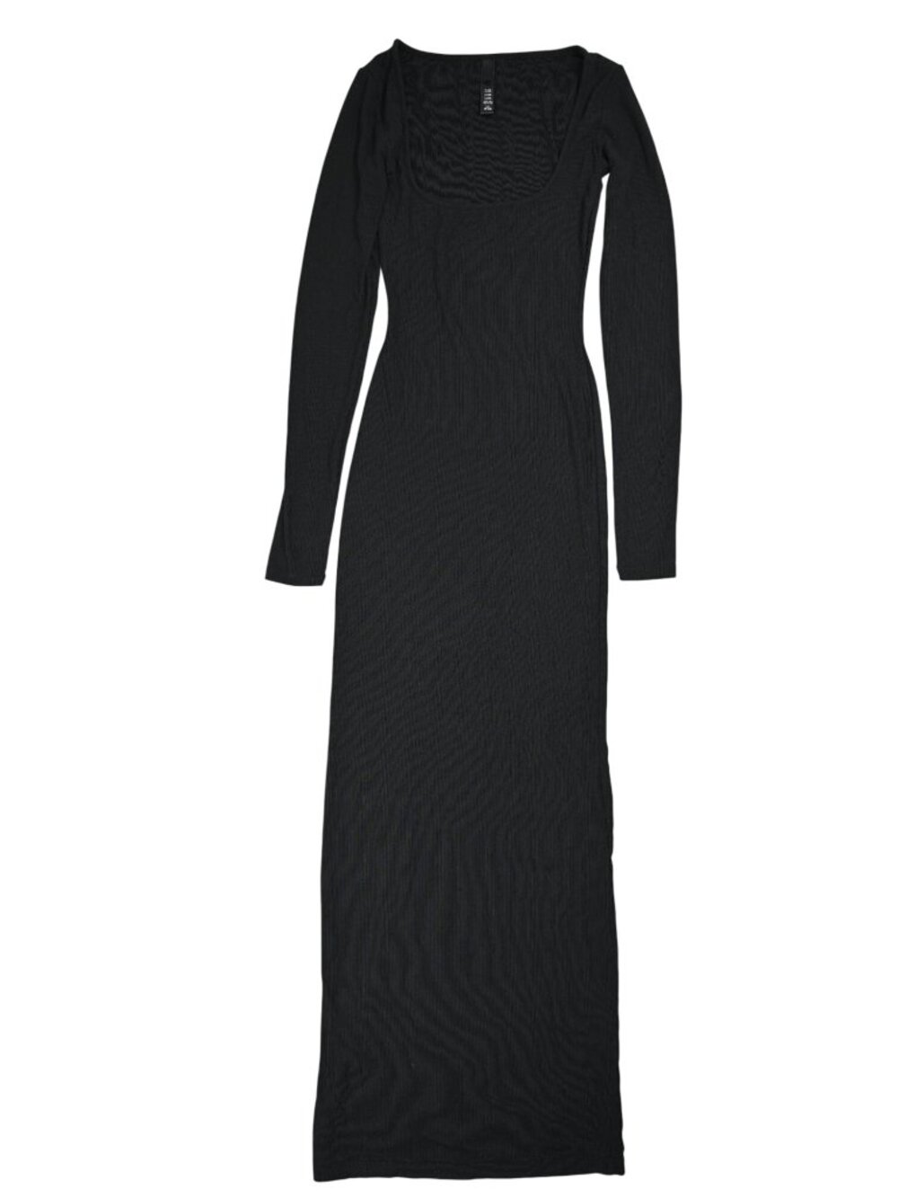Skims Soft Lounge Long Sleeve Dress in Onyx